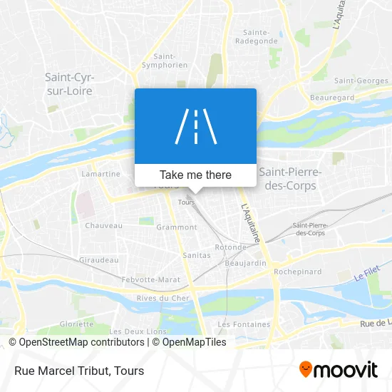 Rue Marcel Tribut map