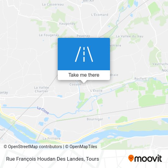 Rue François Houdan Des Landes map