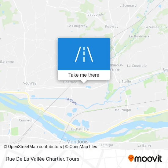 Rue De La Vallée Chartier map