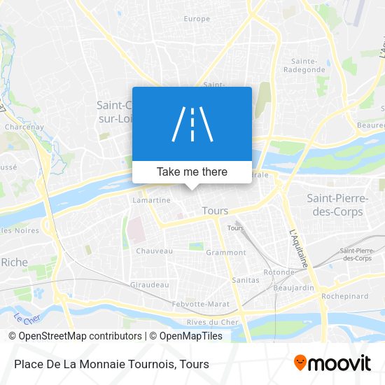 Place De La Monnaie Tournois map
