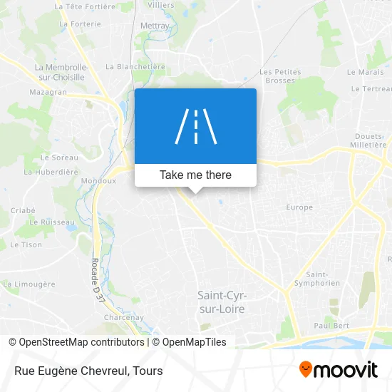 Rue Eugène Chevreul map