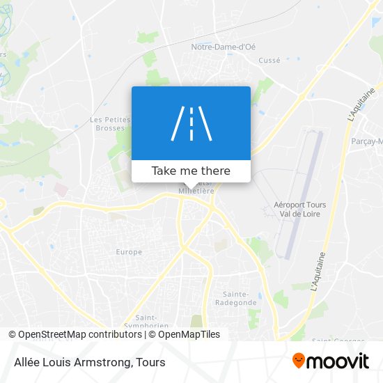Mapa Allée Louis Armstrong