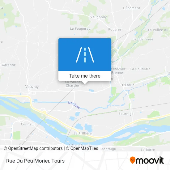 Rue Du Peu Morier map