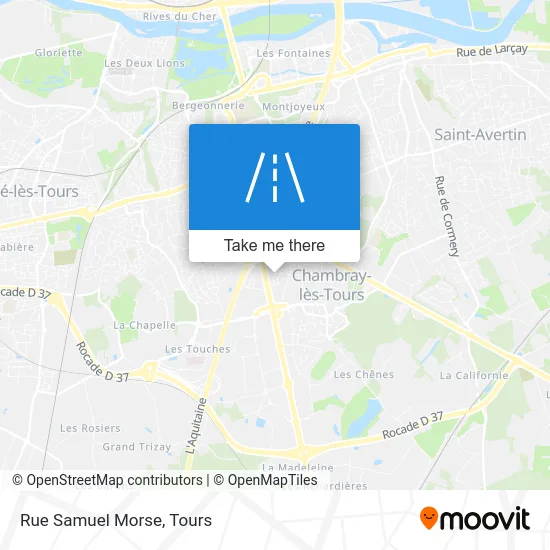 Rue Samuel Morse map