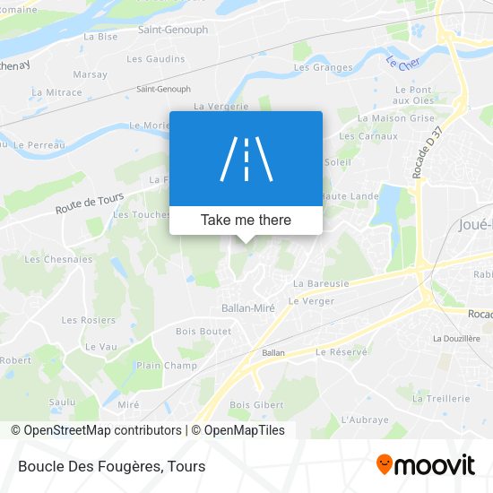 Boucle Des Fougères map