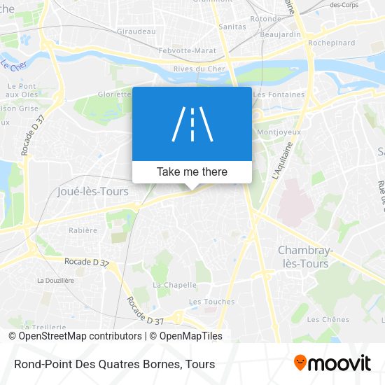 Rond-Point Des Quatres Bornes map