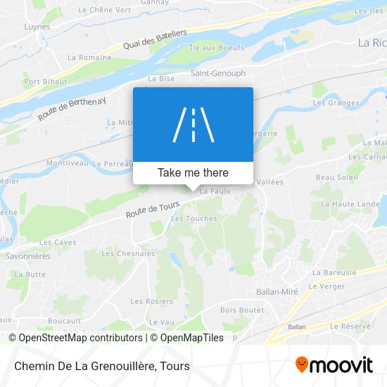 Chemin De La Grenouillère map
