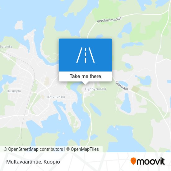 Multavääräntie map