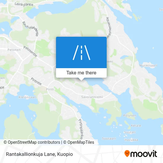 Rantakallionkuja Lane map