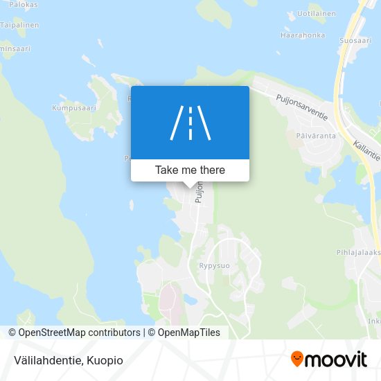 Välilahdentie map