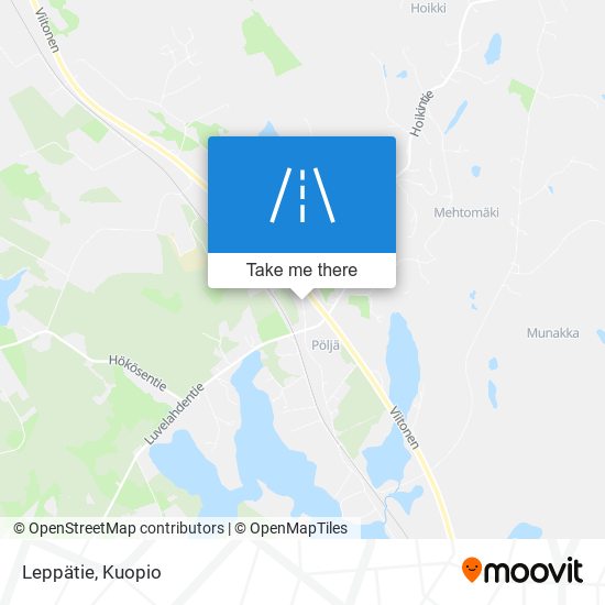 Leppätie map