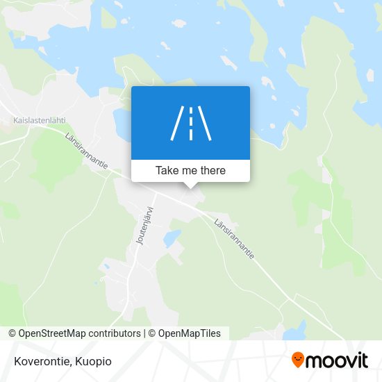 Koverontie map