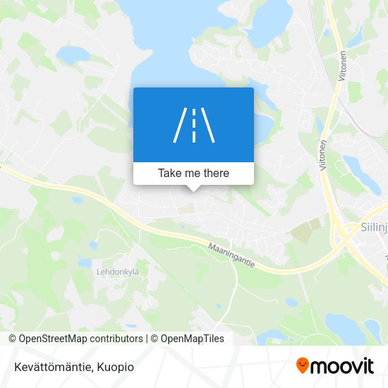Kevättömäntie map