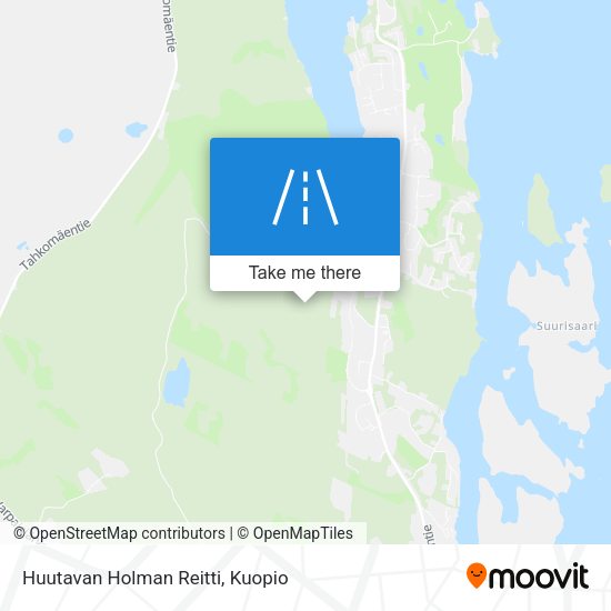 Huutavan Holman Reitti map