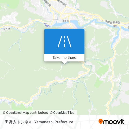 田野入トンネル map