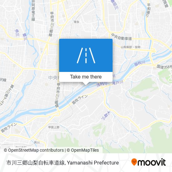 市川三郷山梨自転車道線 map