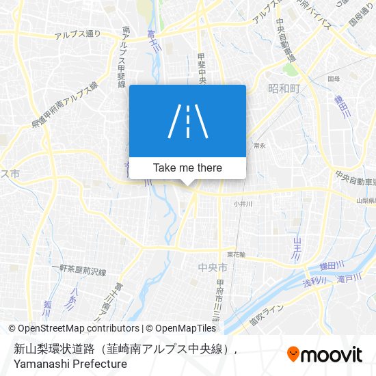 新山梨環状道路（韮崎南アルプス中央線） map