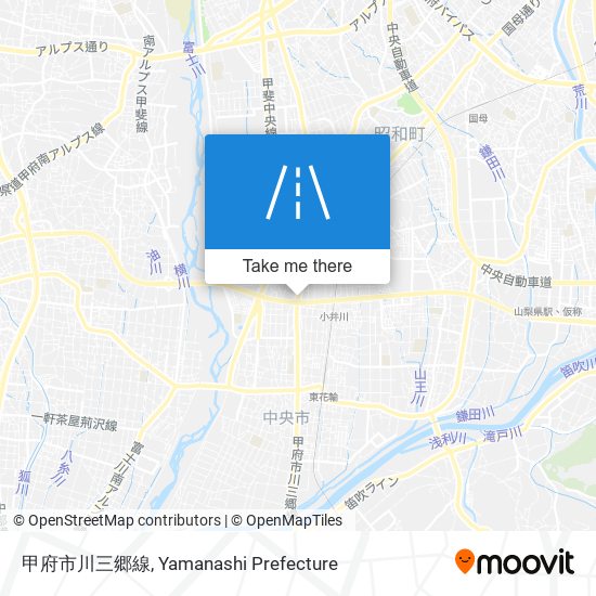 甲府市川三郷線 map