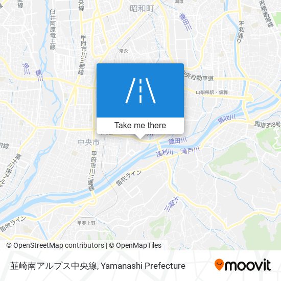 韮崎南アルプス中央線 map