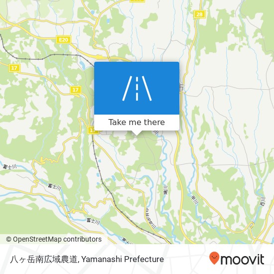 八ヶ岳南広域農道 map
