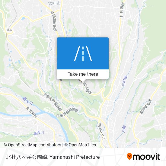 北杜八ヶ岳公園線 map