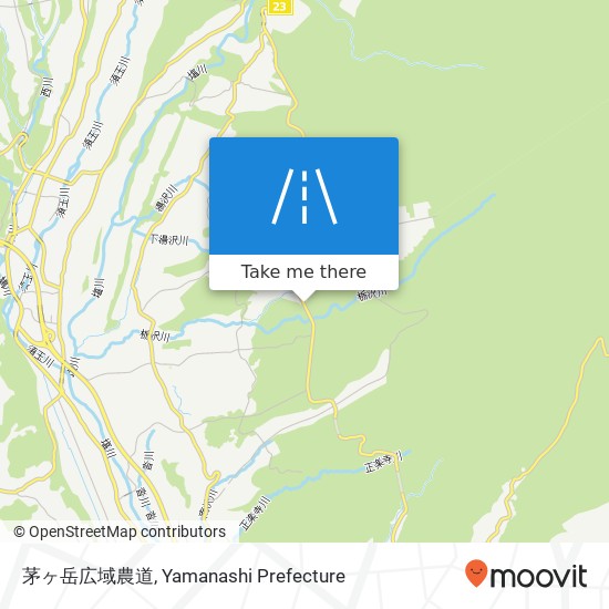 茅ヶ岳広域農道 map