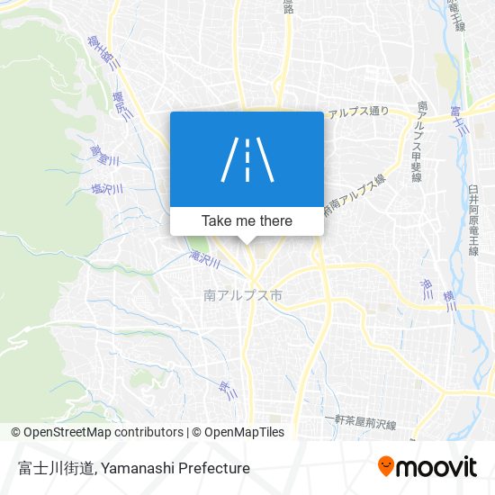 富士川街道 map