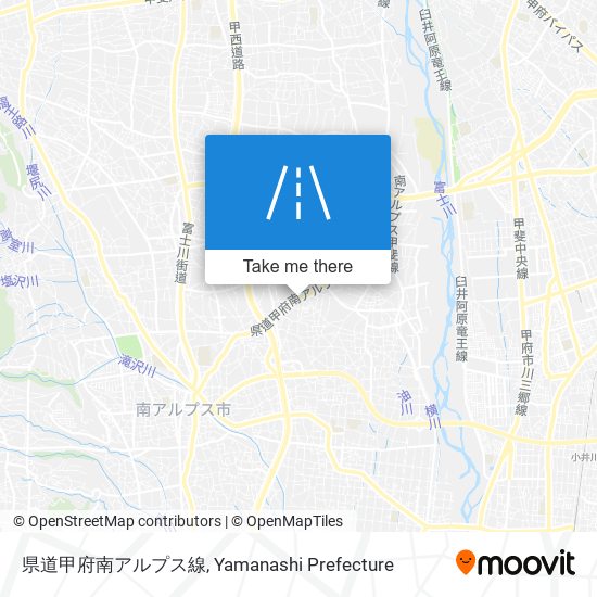 県道甲府南アルプス線 map