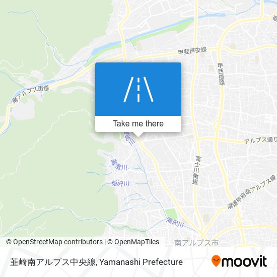 韮崎南アルプス中央線 map