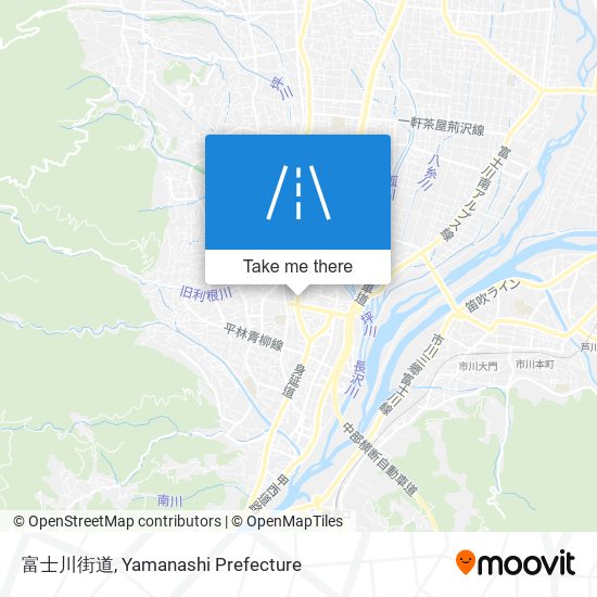 富士川街道 map
