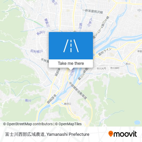 富士川西部広域農道 map