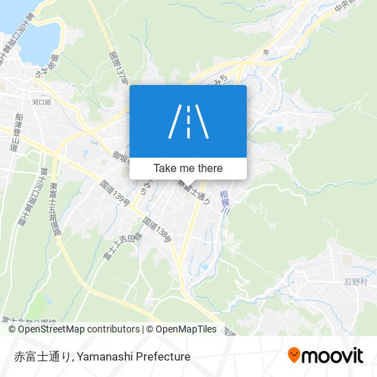 赤富士通り map
