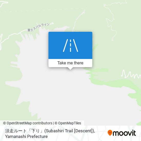 須走ルート「下り」(Subashiri Trail [Descent]) map