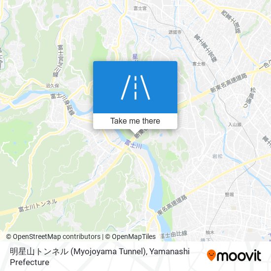 明星山トンネル (Myojoyama Tunnel) map