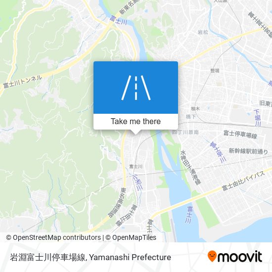 岩淵富士川停車場線 map