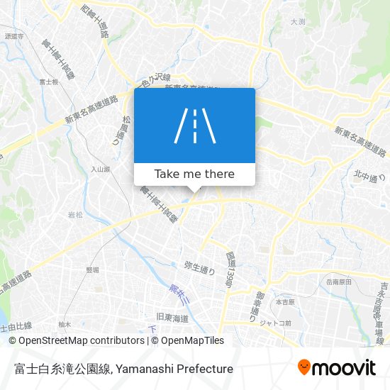 富士白糸滝公園線 map