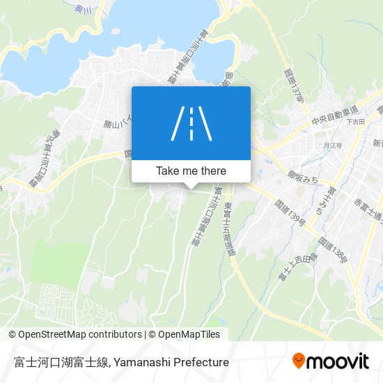 富士河口湖富士線 map