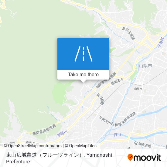 東山広域農道（フルーツライン） map