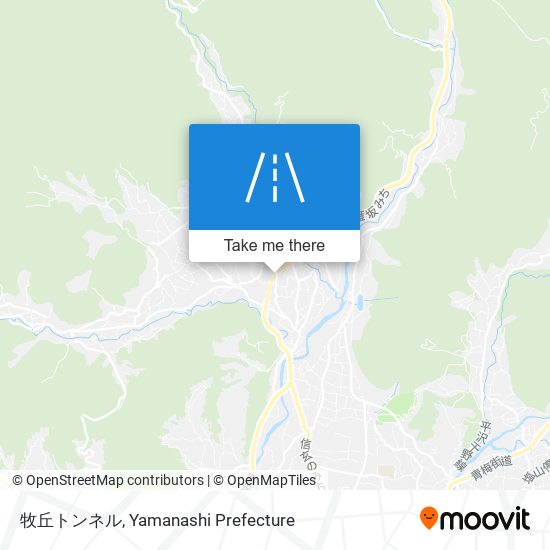 牧丘トンネル map
