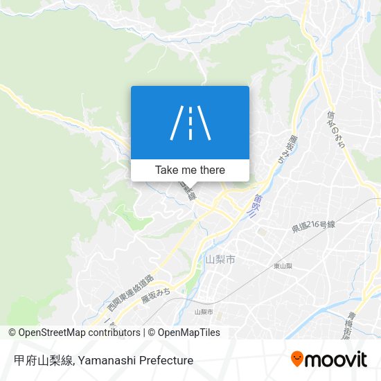 甲府山梨線 map
