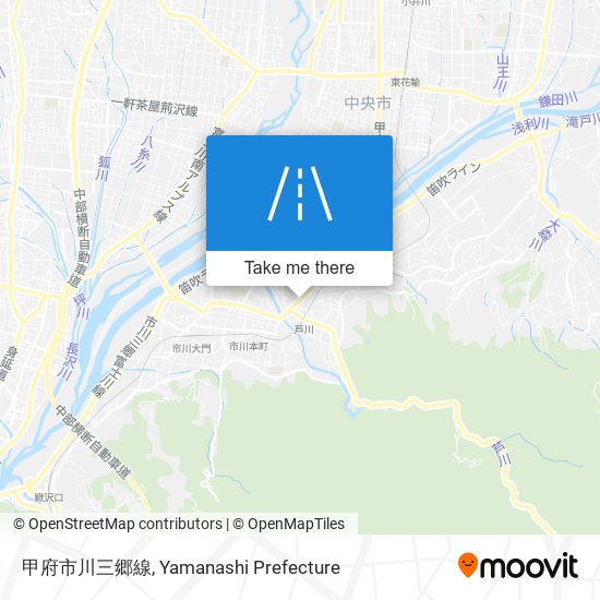 甲府市川三郷線 map