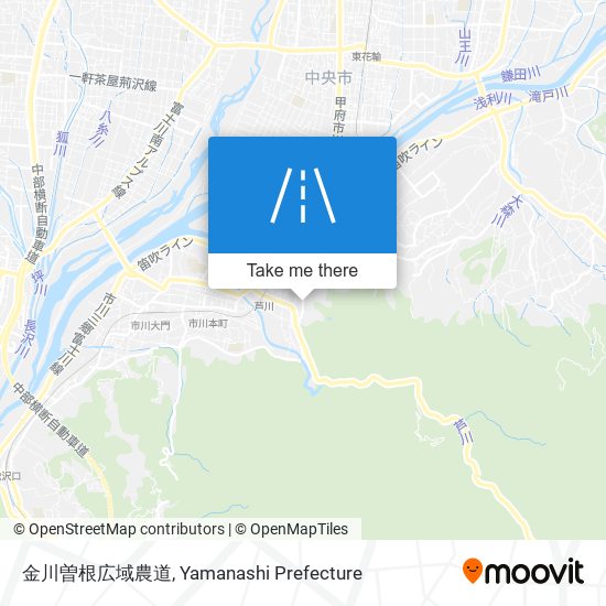金川曽根広域農道 map