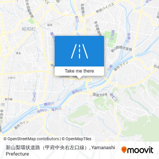 新山梨環状道路（甲府中央右左口線） map