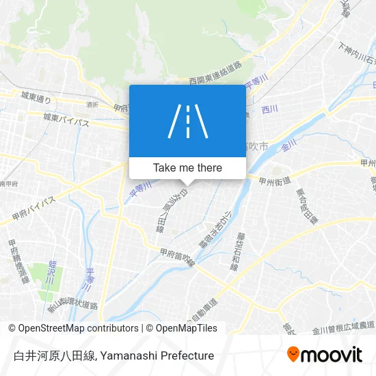 白井河原八田線 map
