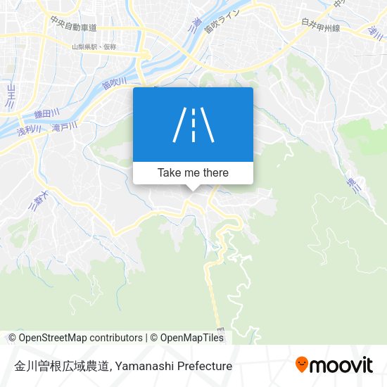 金川曽根広域農道 map