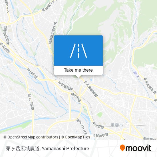 茅ヶ岳広域農道 map