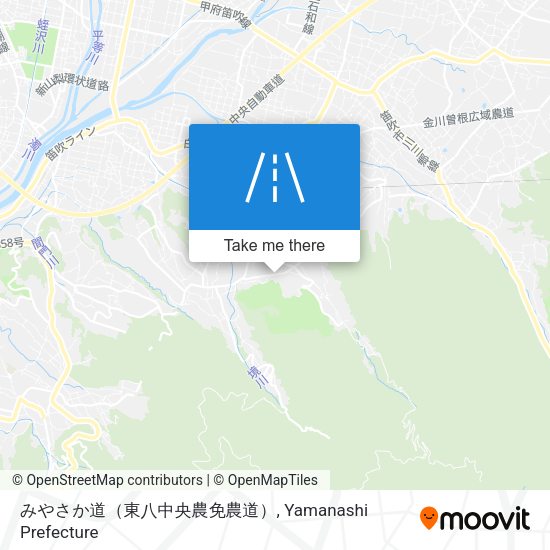 みやさか道（東八中央農免農道） map