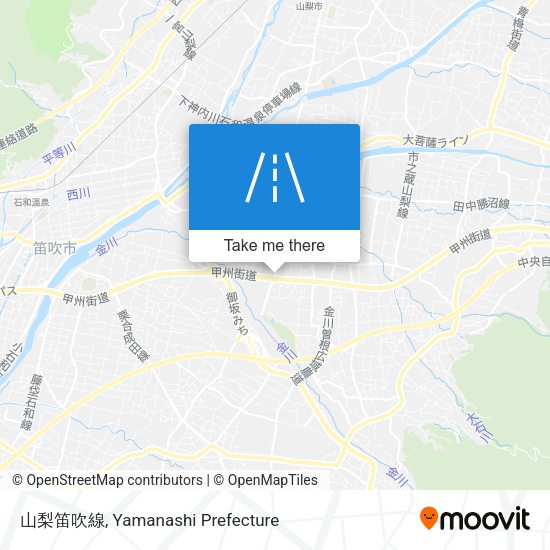 山梨笛吹線 map