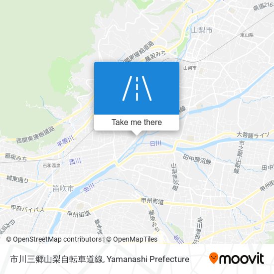 市川三郷山梨自転車道線 map