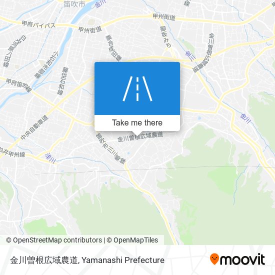 金川曽根広域農道 map